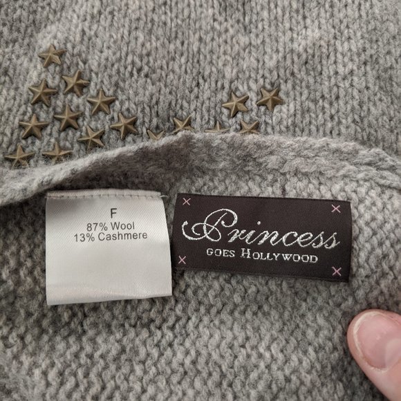 Boutique Wool Cashmere scarf "Be My Superstar" - Picture 2 of 2